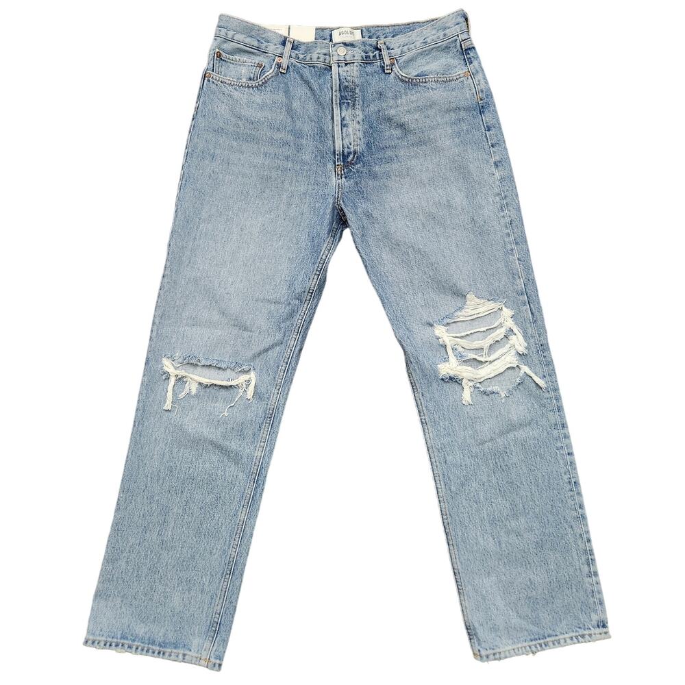 NWT AGOLDE 90's Pinch Waist High Rise Straight Jean Size 32